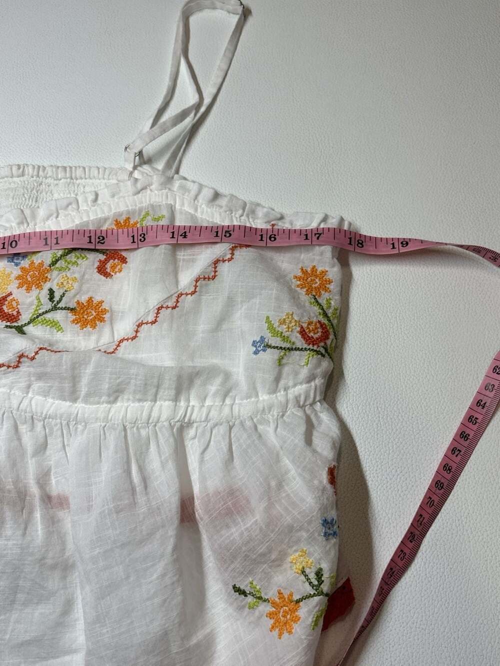 Anthropologie Champagne Supernova Embroidered Cami Tank Top Sz M - Picture 9 of 10
